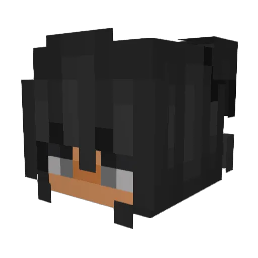 CustomMaiden Minecraft avatar head, 3D render