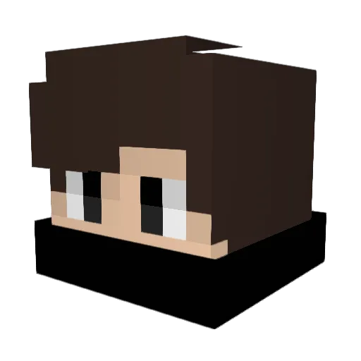 Cusztarr Minecraft avatar head, 3D render