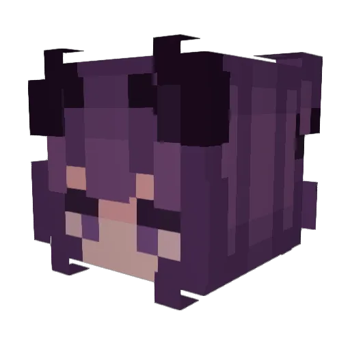 CutCatRamen Minecraft avatar head, 3D render