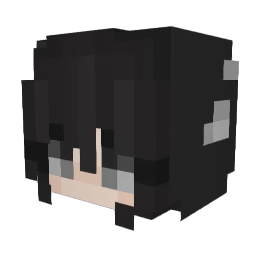 CutOP Minecraft avatar head, 3D render
