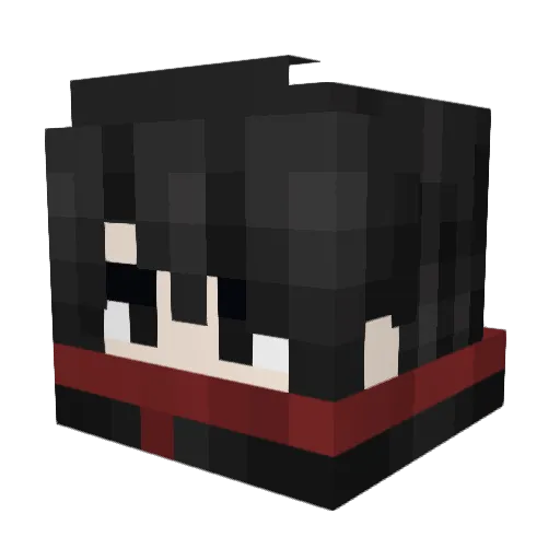 Cuta__ Minecraft avatar head, 3D render