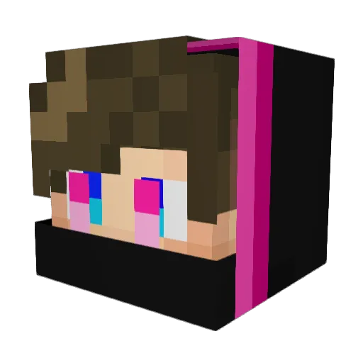 CuteAsHigh Minecraft avatar head, 3D render