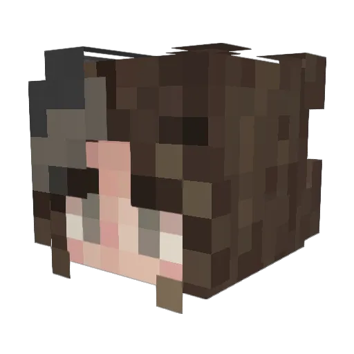 CuteBoy332 Minecraft avatar head, 3D render
