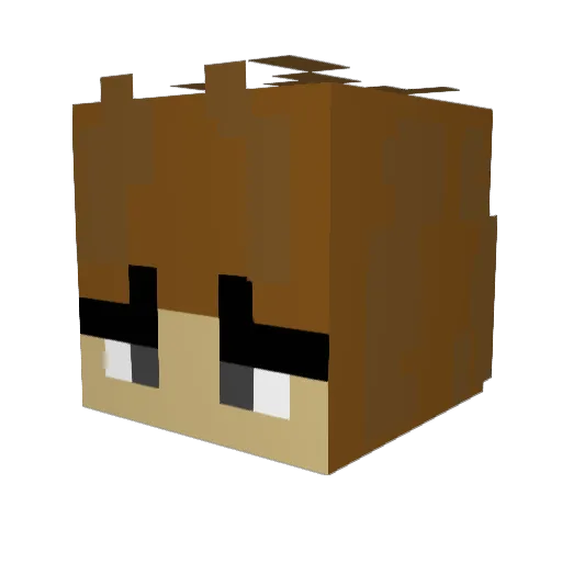 CuteCat2310 Minecraft avatar head, 3D render