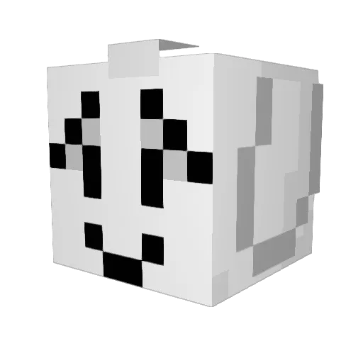 CuteDreemurr Minecraft avatar head, 3D render
