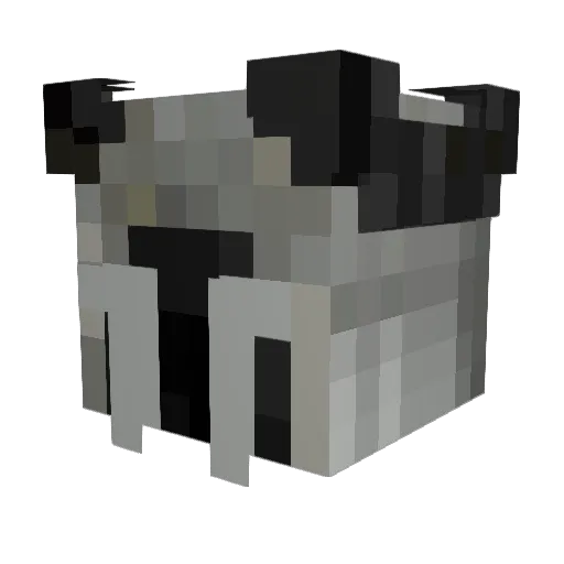 CuteEnderpie Minecraft avatar head, 3D render