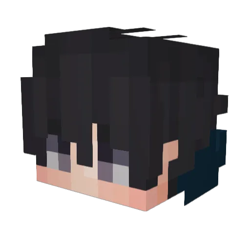 CuteFishy Minecraft avatar head, 3D render