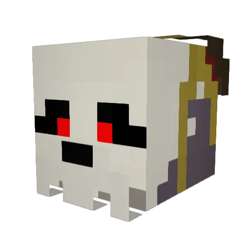 CuteGardener Minecraft avatar head, 3D render