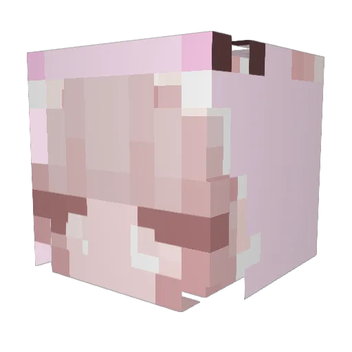 CuteKawaii99 Minecraft avatar head, 3D render