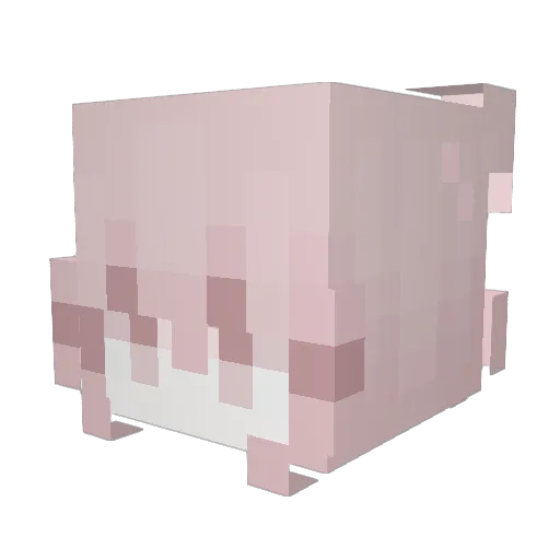 CuteSakuraGirly Minecraft avatar head, 3D render