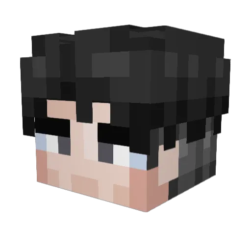 CuteThang Minecraft avatar head, 3D render