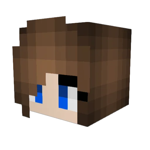 CuteTiffy Minecraft avatar head, 3D render