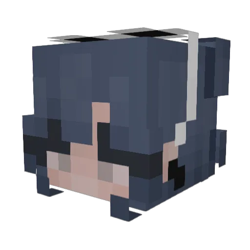 CuteWoman1337 Minecraft avatar head, 3D render