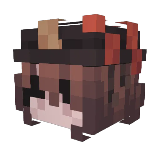 CuteZoe4861 Minecraft avatar head, 3D render