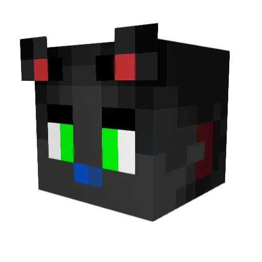 Cute_DEATH1 Minecraft avatar head, 3D render
