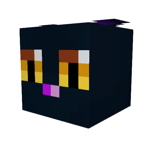 Cute_Snek Minecraft avatar head, 3D render