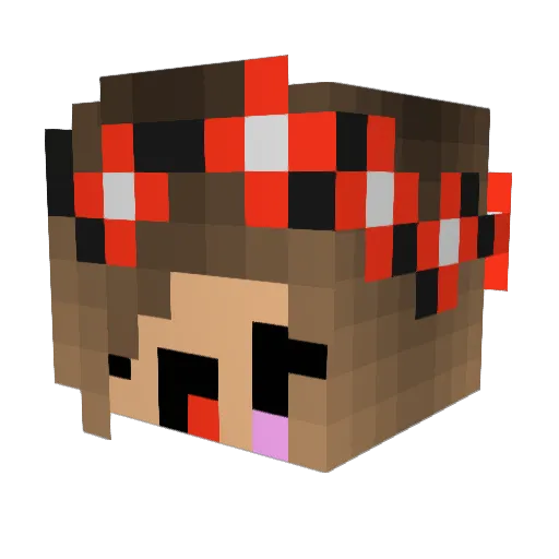 Cute_Stalker Minecraft avatar head, 3D render
