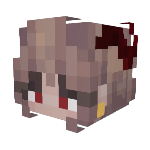 Cute_Yris Minecraft avatar head, 3D render