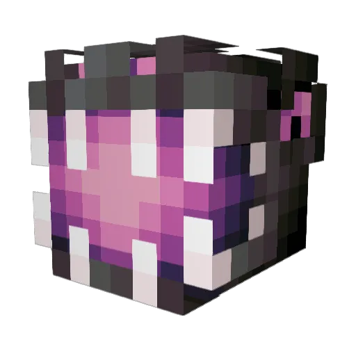 Cuteboss Minecraft avatar head, 3D render