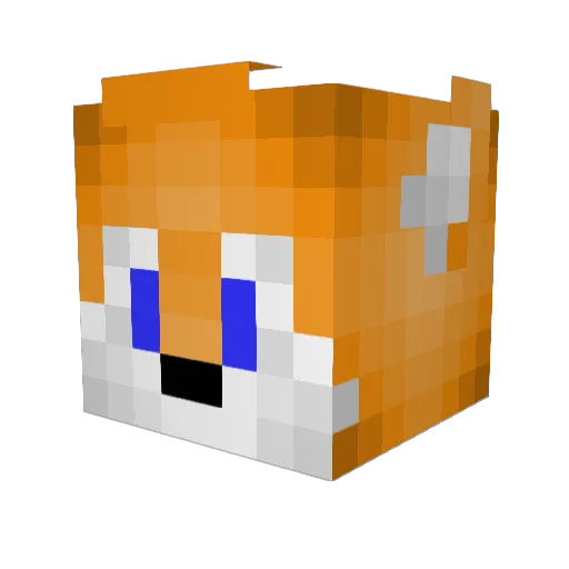 Cuteboy Minecraft avatar head, 3D render