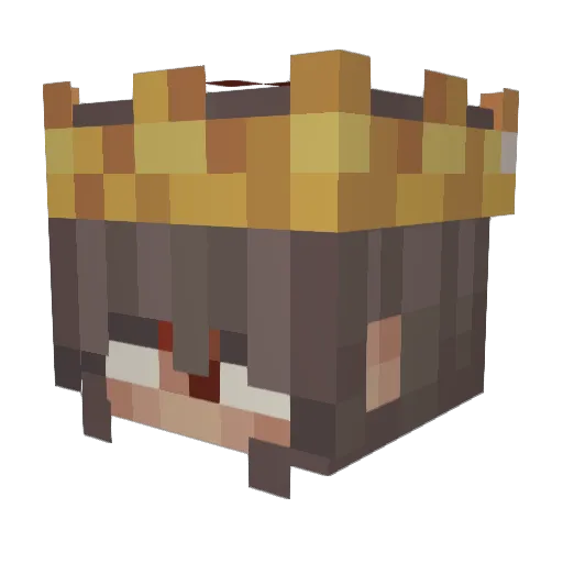 Cutepiexxo Minecraft avatar head, 3D render