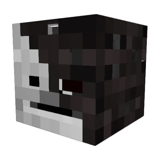 Cutetae Minecraft avatar head, 3D render