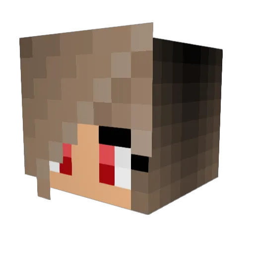 CutieBear221 Minecraft avatar head, 3D render