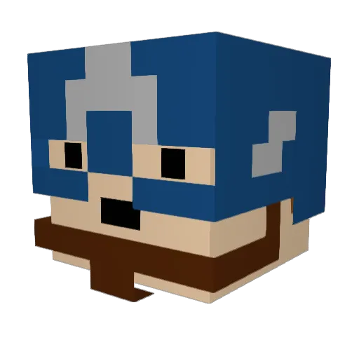 CutieEmilie Minecraft avatar head, 3D render
