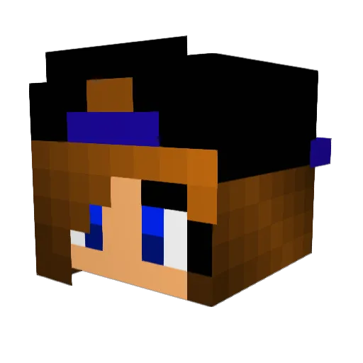 CutieKai80 Minecraft avatar head, 3D render