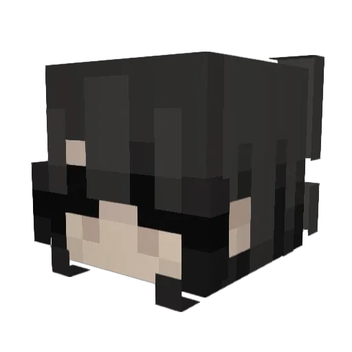 CutieKat5 Minecraft avatar head, 3D render