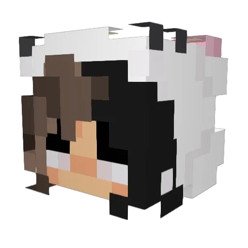 CutieKylee Minecraft avatar head, 3D render