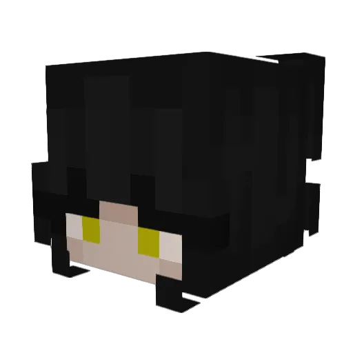 CutieMouseE Minecraft avatar head, 3D render