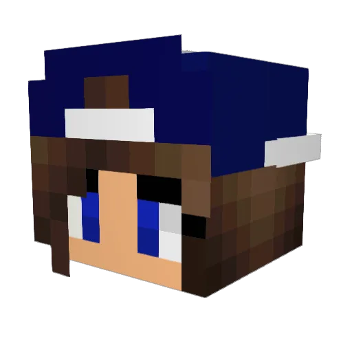 CutiePie1720 Minecraft avatar head, 3D render