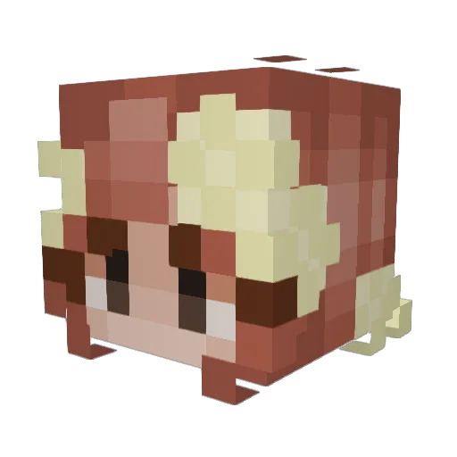 CutiePie1999 Minecraft avatar head, 3D render