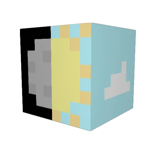 CutiePieRan Minecraft avatar head, 3D render