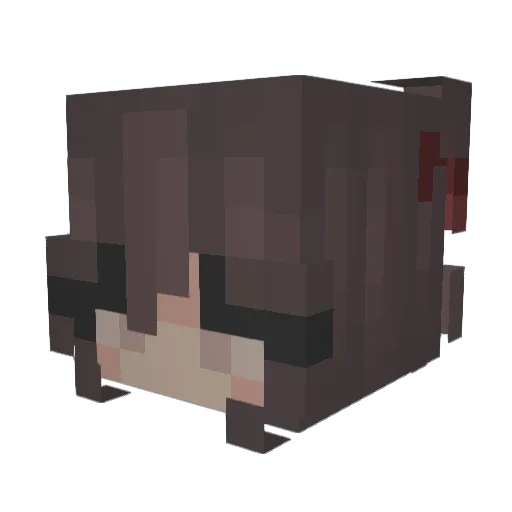 CutieSpoon Minecraft avatar head, 3D render