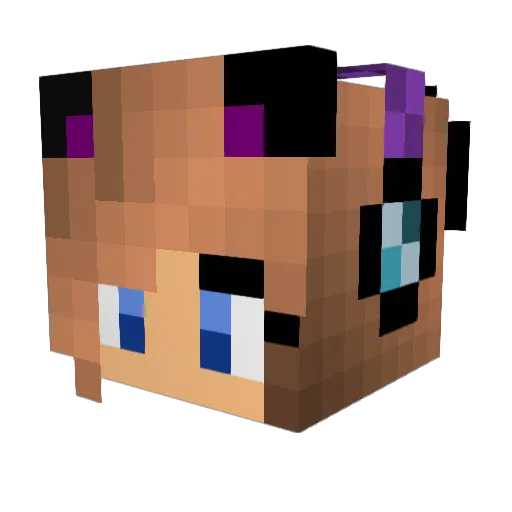 Cutie_Bomb21 Minecraft avatar head, 3D render
