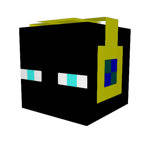 Cutiefox17 Minecraft avatar head, 3D render