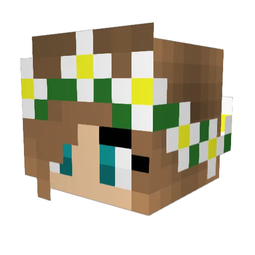 Cutieowl21 Minecraft avatar head, 3D render
