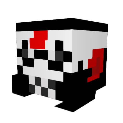 Cutta05 Minecraft avatar head, 3D render