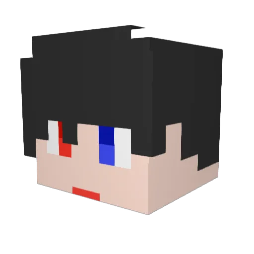 Cutter4989 Minecraft avatar head, 3D render