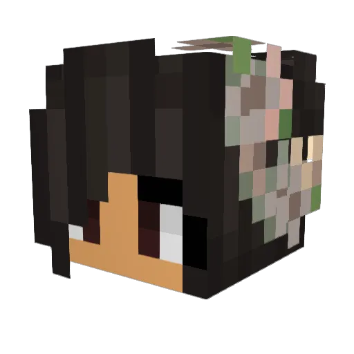 Cutty97 Minecraft avatar head, 3D render