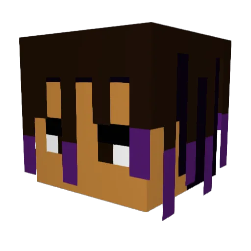 Cutuoo Minecraft avatar head, 3D render
