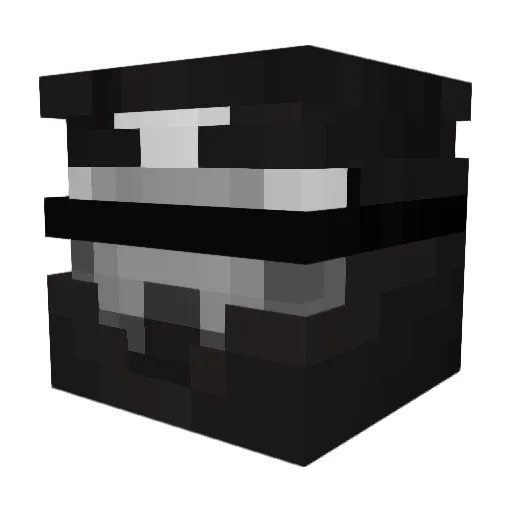 Cuubie Minecraft avatar head, 3D render