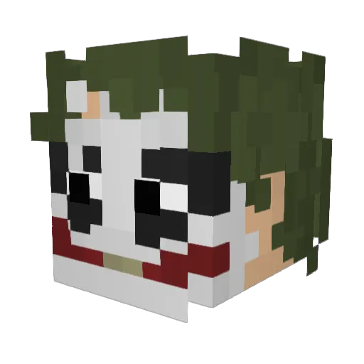 Cuurtoo Minecraft avatar head, 3D render