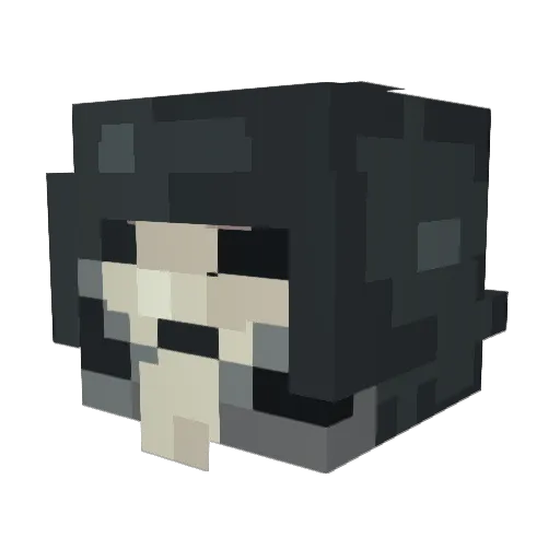 Cuuumehard_ Minecraft avatar head, 3D render