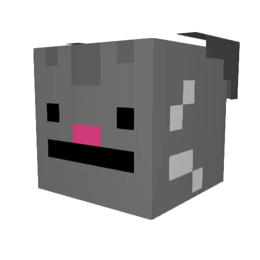 Cuvh_ Minecraft avatar head, 3D render