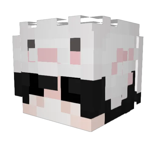 CuyaCuya Minecraft avatar head, 3D render
