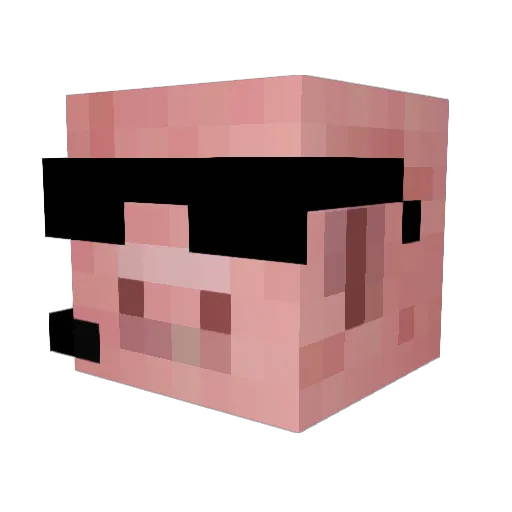 Cuyitoos Minecraft avatar head, 3D render