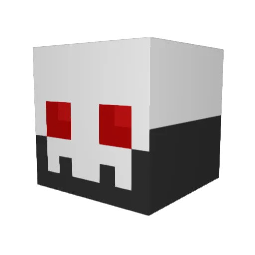 Cuyyt Minecraft avatar head, 3D render